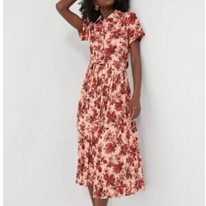 NWT TUCKERNUCK Flowering Dogwood Azzurra Midi Dress Small